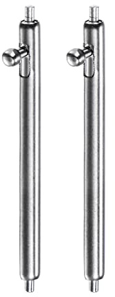 sourcing map 2Stk Schnellverschluss-Federsteg 1.8mm Durchmesser 22mm Breite Edelstahl Uhr Stifte Quick Release Federstege Armband für Uhrenarmbänder