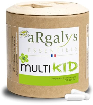 Multivitamines et Minéraux Pour Enfant - 60 jours - 12 Vitamines et minéraux - Vitamines D, C, B12, B6 - Immunité Défenses Croissance - Dès 1 ans 1 - Argalys