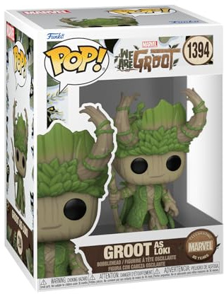Funko POP! Marvel: We Are Groot - Loki | Offizielles Superheroes Merch - Vinyl Sammelfigur als Regal Deko - Geschenkidee zum Geburtstag für Fans und Sammler