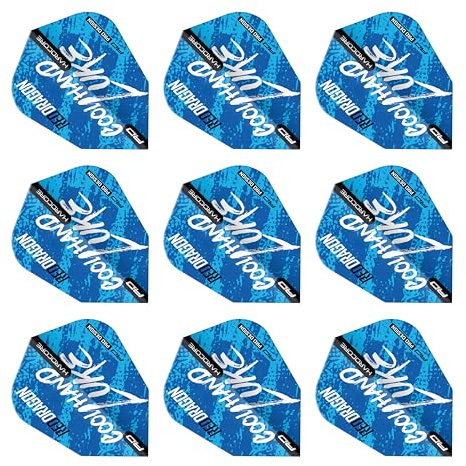 RED DRAGON Hardcore V-Standard Dart-Flüge - 3 Sätze pro Packung (insgesamt 9 Dart-Flüge)