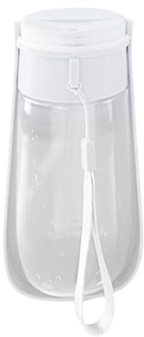 Botella de agua de viaje para perros, botellas de agua para mascotas para perros | Dispensador plegable de bebidas para perros de 450 ml | Botella portátil para perros a prueba de fugas, biberón