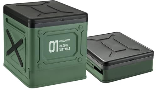 Derwrtup Portable Camping Toilet | Folding Porta Potty Portable Toilet for Travel,Foldable Toilet with Lid for Camping, Hiking, Fishing, Boating, Trucking