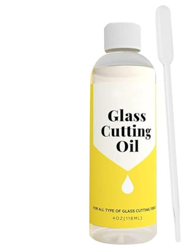 Glass Cutting Fluid | Glass Cutting Tools Oil | 120ml, Easy To Apply Multifunctional Cutter Tool Fluid For Tiles, Glass Cutting Tools