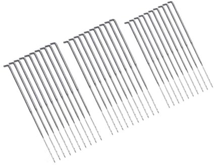 KONTONTY 60pcs Herramienta De Aguja Lana Fieltro Agujas Coser Bordar Perforadora Ergonómico Suave Costura Tapicería