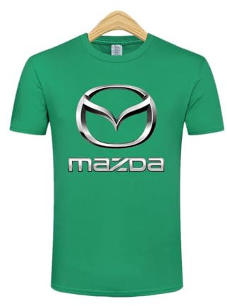 MOIKOTLR Auto Kleidung, für Mazda 2 Hybrid 2019-2022 2023 2024 Komfortabel Trainingsshirt Herren Workout Bodybuilding Sport Tshirts Laufshirt für Laufen Sport,E-M