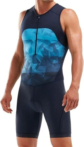 Triathlondräkter Herr Tri Dräkter För Män Trisuit Herr Premium Triathlon Kostym Vadderad Triathlon Tri Suit Race Suit, Gray, 5XL