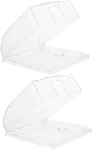 Operitacx 2 pièces Couvercle de Prise Électrique pour Garçon Fille Lot de Caches Muraux Transparent Protection Sécurisée les Aux Prises Électriques pour Sécurité des Bébés et Garçon Fille