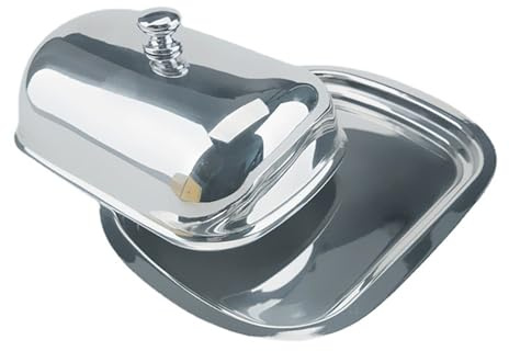 Récipient à beurre en acier inoxydable pour table de petit déjeuner, plateau de service à pain, décoration de cuisine, accessoires de réfrigérateur, assiette à beurre