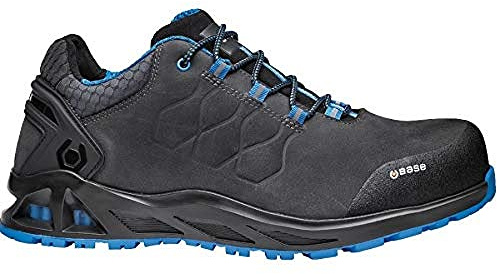 Base Protection, K-Road Chaussure de Sécurité pour Hommes et Femmes, Noir et Bleu, Taille 43