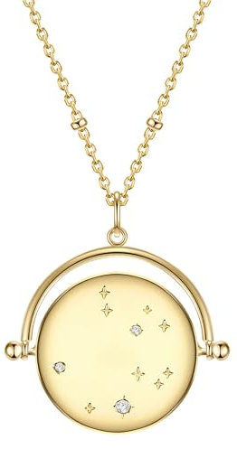 GLANZSTÜCKE MÜNCHEN Damen Kette mit Anhänger aus 925/- Sterling Silber mit Zirkonia Diamantschliff