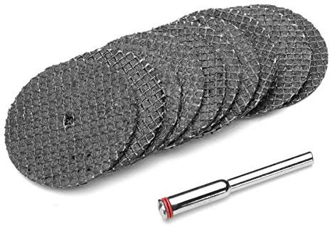 Zrong 10pcs 32mm Resina Disc Disco abrasivo Dischi da Taglio abrasivo Dischi abrasivi Mini Drill per Accessori per Utensili rotanti con Mandrini da 1pc