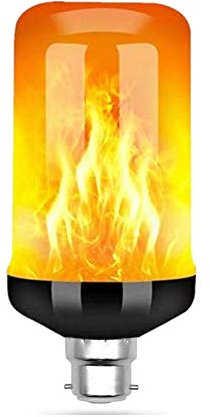 KANKOO Bombilla Efecto Fuego Bombilla Fuego Bombilla Led de Bayoneta E27 Bombilla de luz Bombilla Led B22 Bayoneta de Bombilla Led Bombilla Led Bayoneta b22,1pack