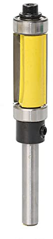 1/4 Trimming Knife Milling Cutter Carbide Flush Double Bearing Straight Trim Router Bit Woodworking MC03010-25mm
