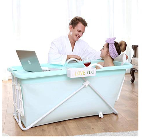 Tragbare Badewanne für Erwachsene No-Silp-Badewanne für Erwachsene, extra große, dicke, halb gefaltete Wanne, tragbare Isolierung, multifunktionaler Badeeimer für den Innenbereich, 3 Farben zum Einwei