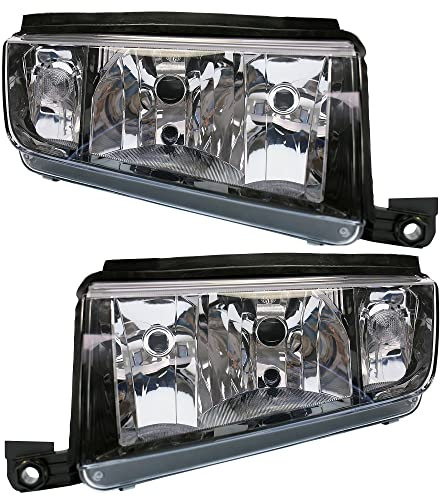 BESTPRICE 2x Hauptscheinwerfer vorne links + rechts Frontscheinwerfer, Kompatibel mit SKODA FABIA I (6Y2), FABIA I Combi (6Y5), FABIA I Stufenheck (6Y3)