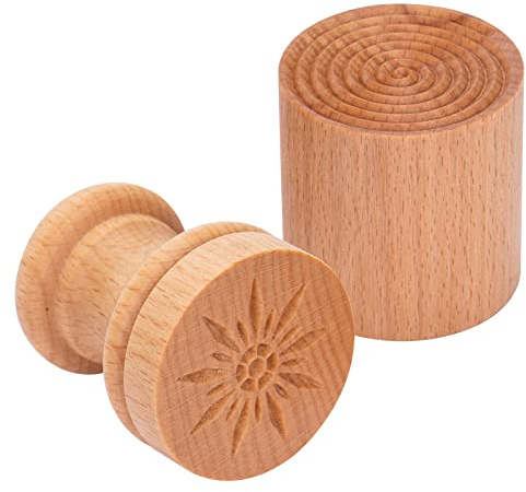 Maveite Corzetti Stamp Traditional Wooden Croxetti Pasta Stamp Tortelloni Hand Turned Wood Corn Corzetti Stamp Press Pasta Mould fresh pasta Maker Tools