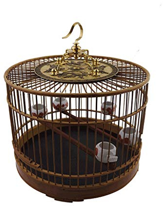 Bird Cage Featured Material Birdcage with Hook Indoor and Outdoor Bird Villa Chinese Style Vintage Bird Cage Birdcages