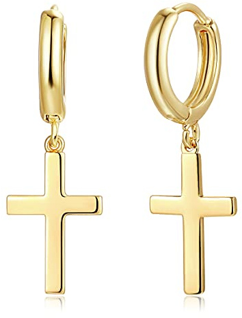 Jenosy Ohrringe Gold Damen Perlen Ohrringe Zarte Perlen Ohrstecker für Damen Knorpel Huggie Ohrstecker für Mädchen Hypoallergene Ohrringe 18K Vergoldet Modeschmuck für Frauen und Mädchen