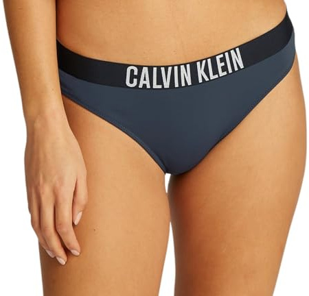 Calvin Klein Braguita de Bikini Mujer Bikini Slip, Azul (India Ink), M