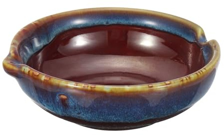 PATIKIL Chinese Calligraphy Ink Dish, Painting Brush Rest Dish Multifunctional Japanese Ceramics Ink Water Plate for Calligraphy, Painting, Art Supplies, Coffee