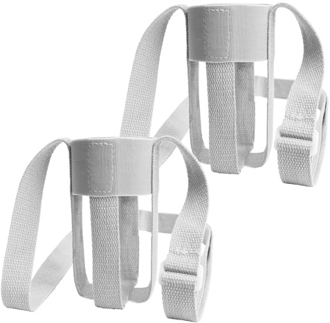 WALLFID Universal Water Bottle Holder - Adjustable Strap for 10oz-40oz, Child-Friendly, Compatible with Contigo, Zak, and More - Ideal for Hiking, Gym, Travel (Grey 2PCS)