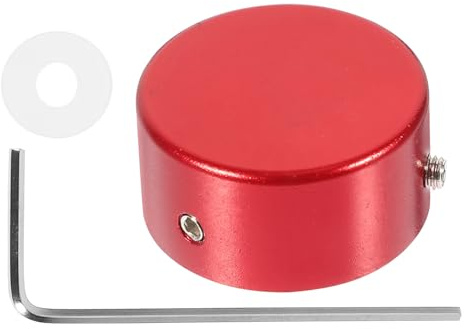 WHAMVOX 1satz -potiknöpfe Gitarre Langlebige Metall-fußkappen Rote Audio Knobs Für Bass Und Einfacher Austausch Von Steuerknöpfen Robust Und