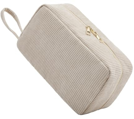 Jiliyote Kulturtasche Damen Cord Kosmetiktasche Damen Kulturbeutel Frau kosmetikbeutel Tasche Damen Waschtasche Cord für Mädchen Travel