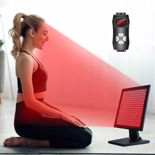 Terapia De Luz Roja Para Rostro Y Cuerpo, Panel De Luz Roja De 660 Nm Y 850 Nm, Lámpara De Luz Roja De 289 Led Con Temporizador, Para Recuperación Muscular, Alivio Del Dolor Y Aumento De Energía
