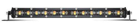 Feux Antibrouillard Avant Barre Lumineuse LED 8/14/20/26/32 Pouces Stroboscope Double Couleur Blanche Projecteur Lampe Travail pour Voiture SUV ATV Feu Antibrouillard Phare Antibrouillard(6 D 14 inch