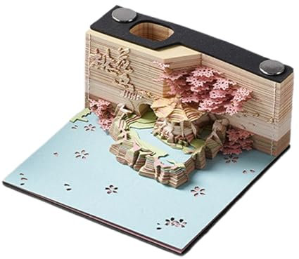 3D Memo Notiz Block Art - Notizen Block Mit Schnitzen Auf 3D -Papier | Hinweis Block Mit Vintage -Motiv Für Handgefertigte Arbeiten | Tragbares Design Mit Vintage -Motiv, Vielseitig Und Mehrzweck, Blo