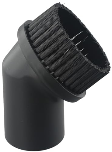 Tête de brosse pour aspirateur industriel, accessoires pour aspirateur industriel, tête de brosse ronde en polypropylène pour un nettoyage efficace, noir, diamètre 44 mm