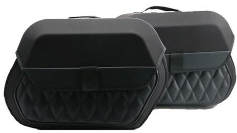 Motorbike Saddle Bags For Softail Fat Boy 2023 2022 2021 2020 Luggage Carrying Bag PE Saddlebag Motorcycle Waterproof Leather Side Bag 19.5L motorcycle bag