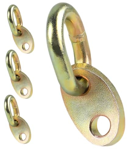 Garneck 4pcs Engine Lifting Eyelet Set Motor Lifting Eye Engine Hoist Bracket Bracket Set for Crane Sling and Test Stand