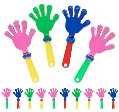 Kinesgsg 10 Piezas Aplaudidores, 18 cm Aplausos de Mano de Plástico