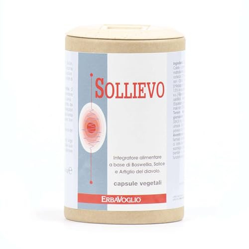 Erbavoglio Sollievo Capsule - 60 capsule - Integratore alimentare con Artiglio del diavolo e boswellia che contrastano le tensioni localizzate