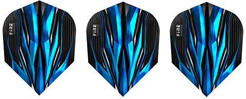 Harrows Fire Dart-Flights, Standard, 5 Sets (15 Flights), (Aqua)