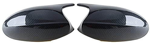GSRECY Kohlefaser-Optik M3-Stil Spiegelkappen Tür Spiegelkappen Rückspiegelkappe Abdeckungen Seitenspiegel Rückspiegelgehäuse Für E81 E87 E90 E91 2005-2008 E92 E93 2006-2009 PRE-LCI