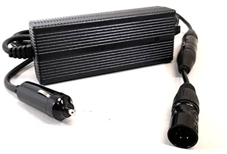 Enerpower DC-DC Kfz Ladegerät 12V-24V Li-Ion auf 42V 3A XLR-3, DC Rundstecker für Wohnmobile, Boote, LKW´s etc. (XLR-5)