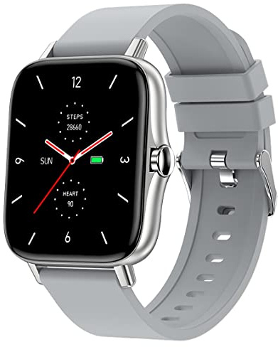 findtime Smartwatch Damen Telefonfunktion mit Mikrofon und Lautsprecher,1.7 Zoll Touchscreen, Schrittzähler Uhren Damenuhr Gesundheitsuhr Smart Watch Herren Android IOS Jungen Aktivitätstracker