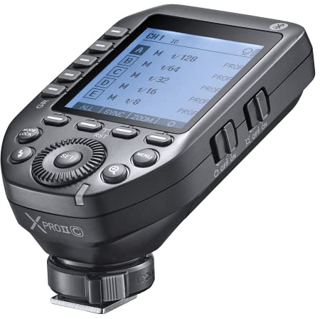 Godox XPro II Wireless 2.4GHz Flash Trigger Hot Shoe Mounted Transmitter LCD Display TTL HSS Photography Lighting Video Light Studio On-Camera Photo (Compatible With Leica)