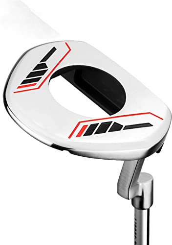 Golfschläger, Herren, Absehen mit Standardpositionierung, mit Ballaufnahmefunktion, Edelstahlkopf, Edelstahlschaft, rechte Hand, geeignet für Anfänger und Fortgeschrittene, niedriger Cent