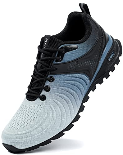 Kricely Traillaufschuhe Herren Laufschuhe Straßenlaufschuhe Sneaker Leicht Wanderschuhe Fitnessschuhe Trekkingschuhe