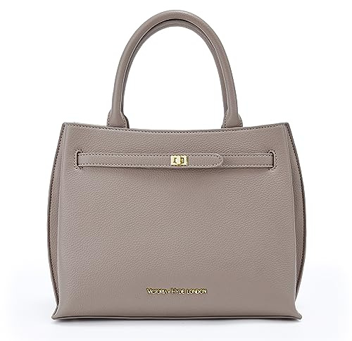 VICTORIA HYDE Handtaschen Damen Groß PU Leder Shopper Damen Handtasche Schwarz Elegant Schultertasche Damen Tote Bag für Büro Arbeit Schule