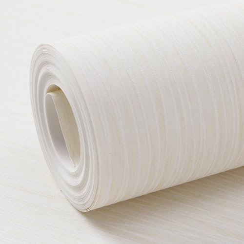 Trafagala Cream Mix Plain Thick Textured Wallpaper Free No Match Striped Wallpaper for Adults Kids Bedroom Living Room Hallway Stairs Lounge