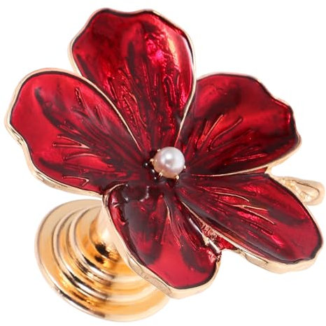 WOONEKY Schrankknopf Blumenform Türgriff Schubladenknopf Zuggriff Für Kommode Schrank Schlafzimmer Möbel Ornament Knopf Aus Zinklegierung