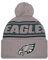 New Era Philadelphia Eagles NFL 2024 Sideline Sport Knit Grau Bommelmütze - One-Size