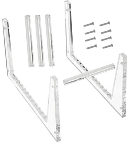 Uonlytech Transparenter Acrylic Cd Regal Slots Desktop Vinyl Schallplatten Ständer Ablage Organizer Großes Fassungsvermögen Für Schallplatten Und Alben Aufbewahrung