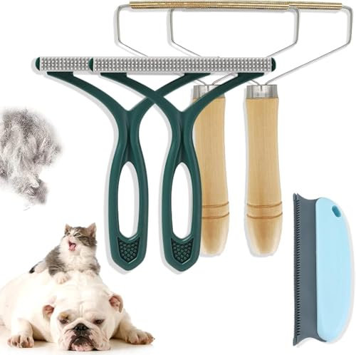 Removedor de pelo de mascotas, paquete de 5, removedor de pelo portátil de perros y gatos, removedor de pelusas, herramienta reutilizable de depilación de mascotas, limpiador de pelusas profesional,