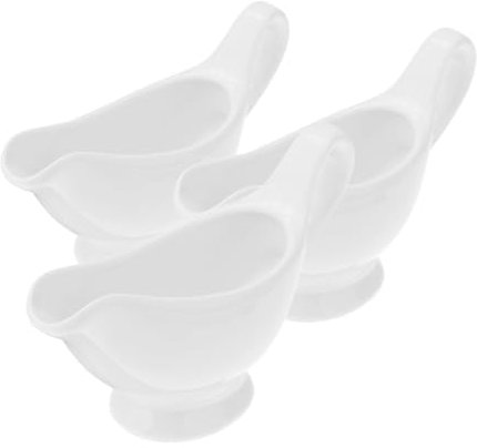 OKUMEYR 3piezas Cerámica Sauce Boats Asa Para Salsas Para Vinagre Aderezos y Especias Cocina y Fiestas