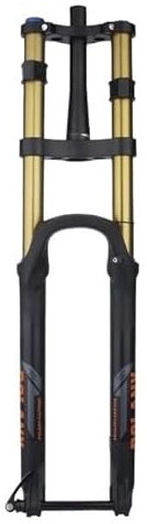 Forcella Mtb Forcella MTB 27,5 29 pollici bici elettrica asse a barilotto smorzamento lega di alluminio pressione dell'aria sospensione tubo dritto/conico Forcelle Rigide Mtb(29 Tapered Golden)